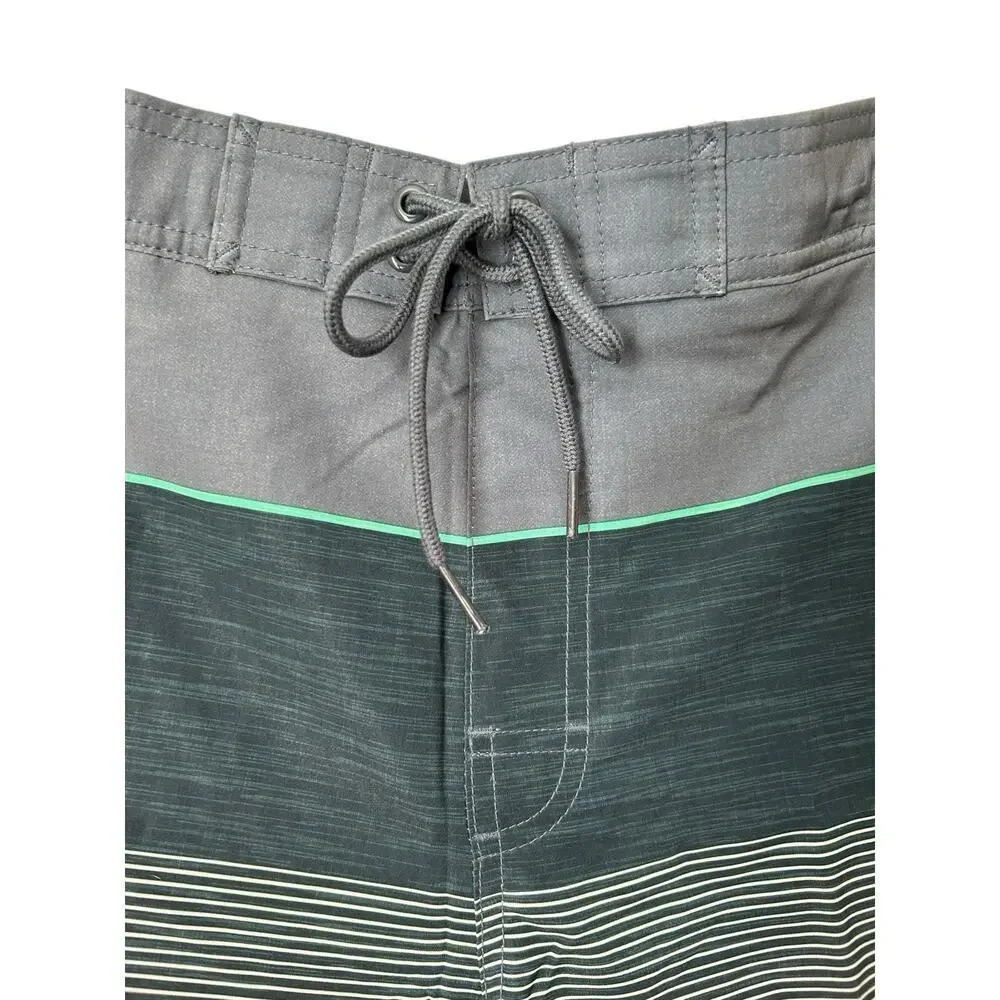 Sonoma Boardshorts Men's Large Navy Stripe Swimwear Beach Pool Coastal - Picture 2 of 11